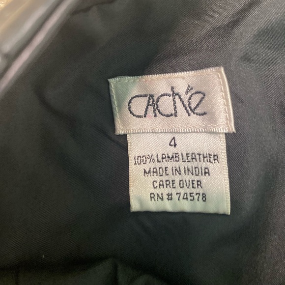 Cache Leather Pencil Skirt size 4 - Picture 8 of 8